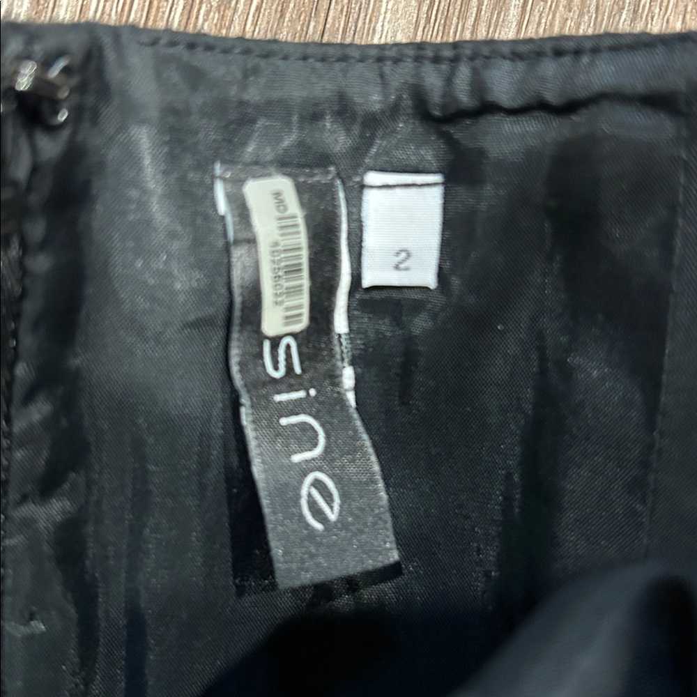 SINE BLACK STRAPLESS Anthropologie DRESS SIZE 2‎ - Picture 2 of 4
